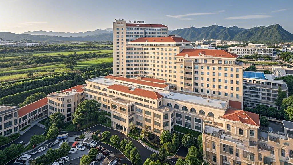医院的建筑航拍、大气、环境、超清、多种建筑风格、多种色系，各种角度，大楼，住院部等